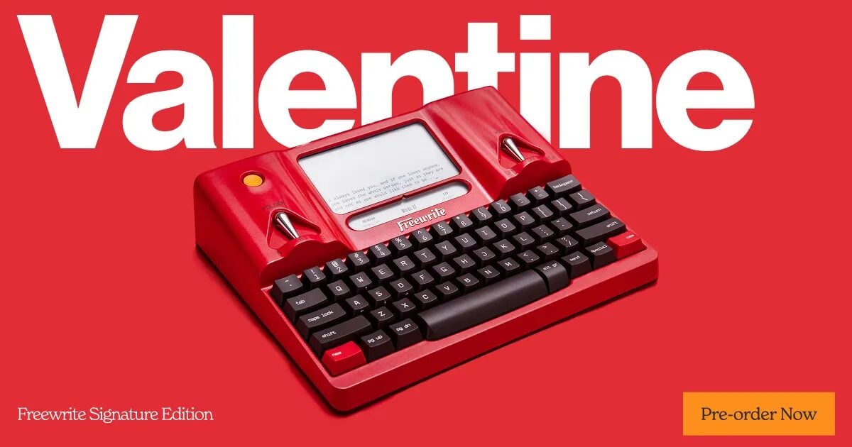 Freewrite Valentine