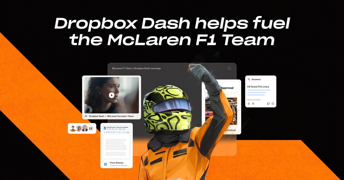 Dropbox Dash x McLaren F1 Team