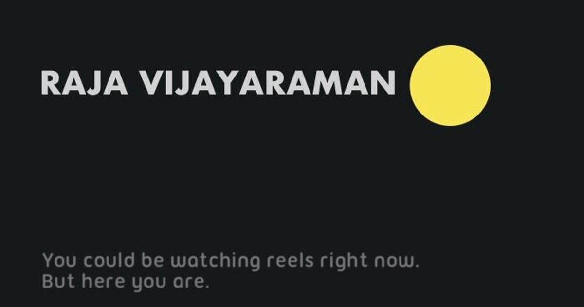 Raja Vijayaraman