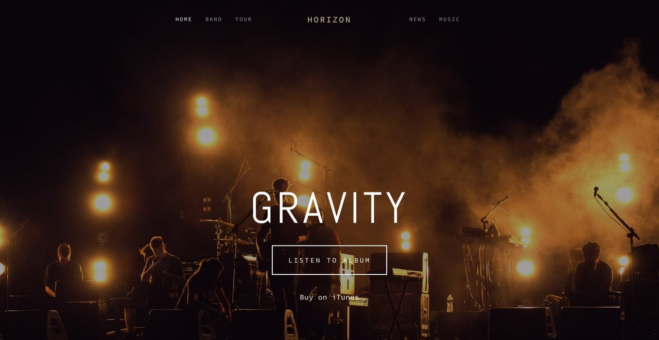 Horizon Squarespace Template Screenshot