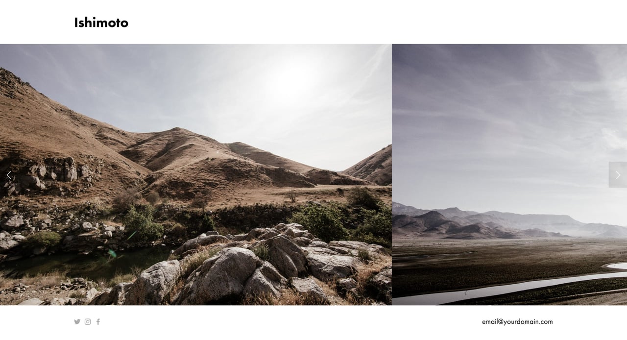 Ishimoto Squarespace Template Screenshot