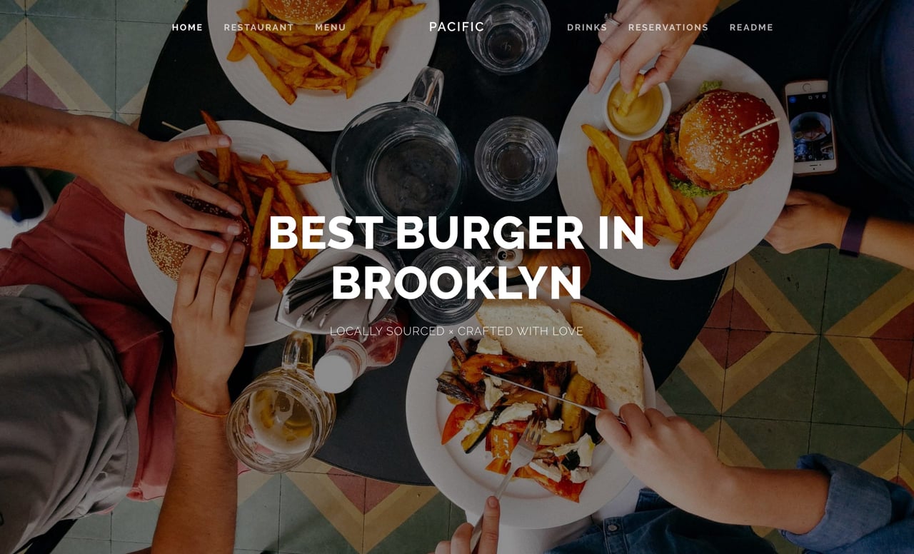 Pacific Squarespace Template Screenshot