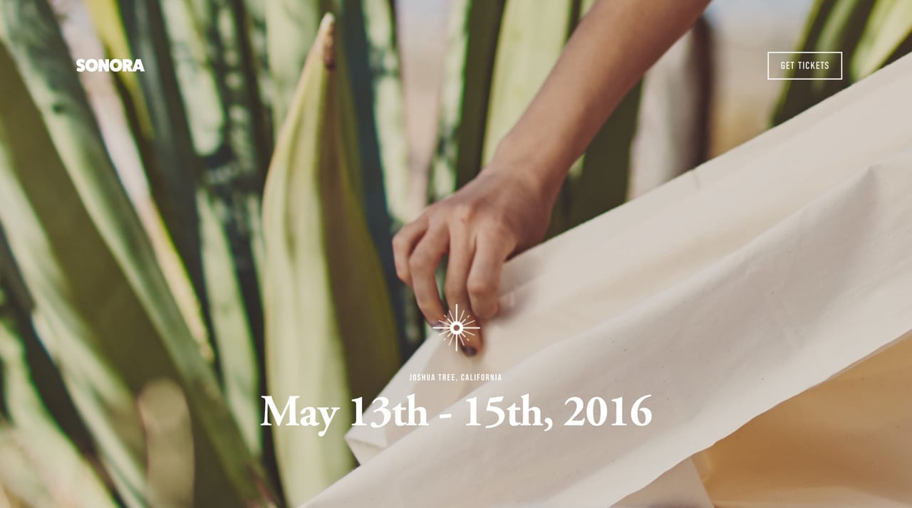 Sonora Squarespace Template Screenshot