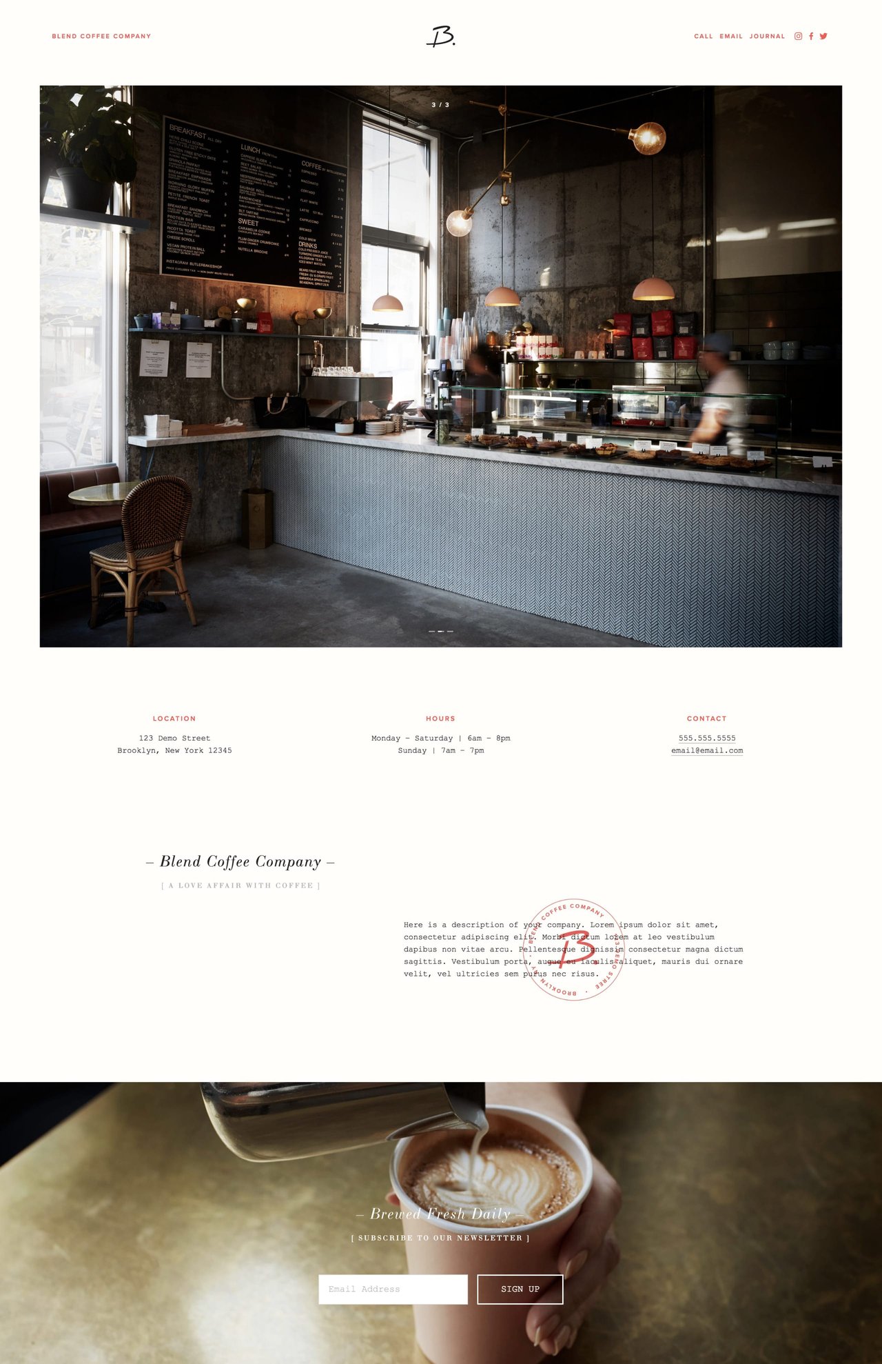 Blend Squarespace Template Screenshot