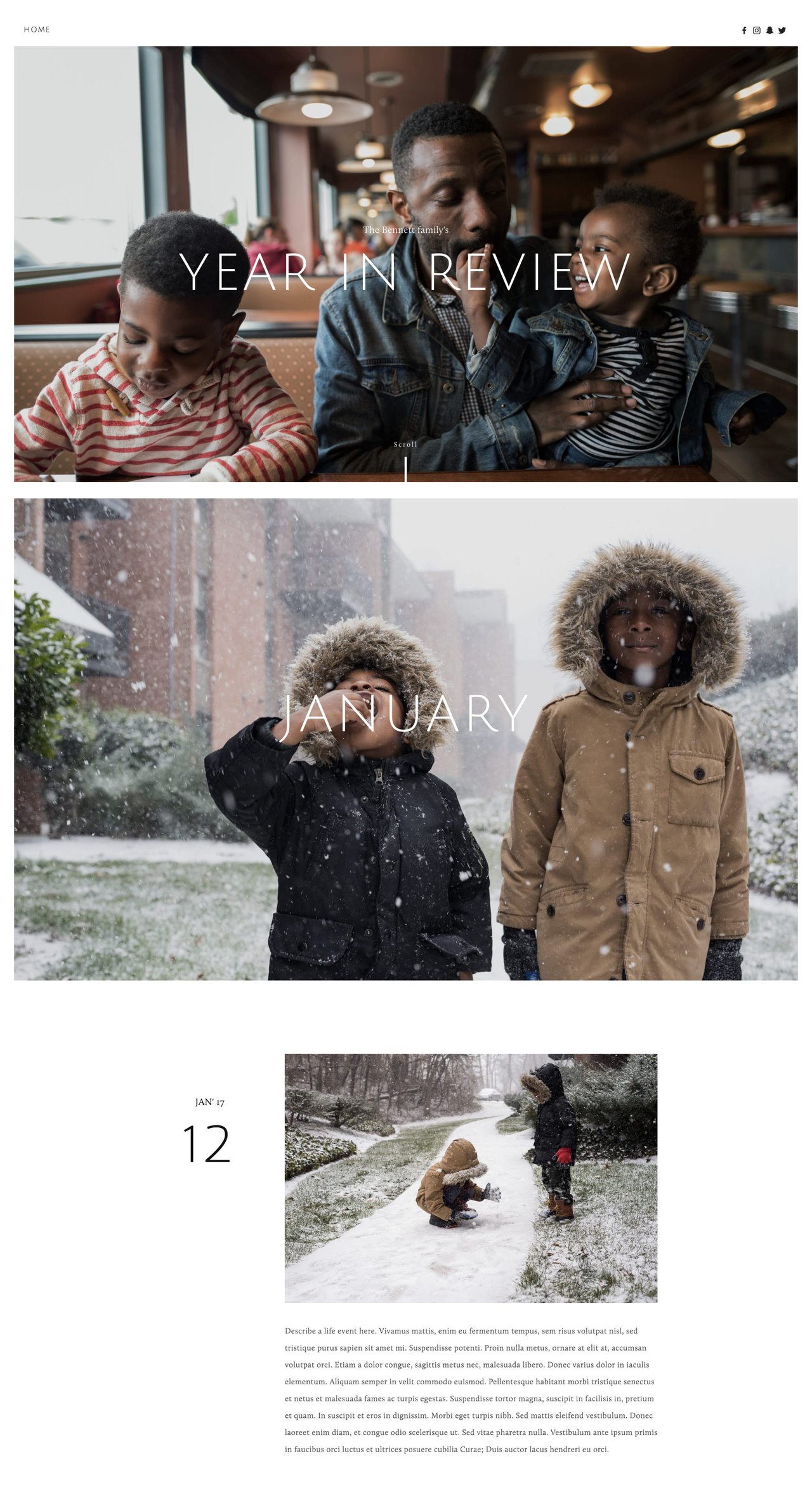 Kin Squarespace Template Screenshot