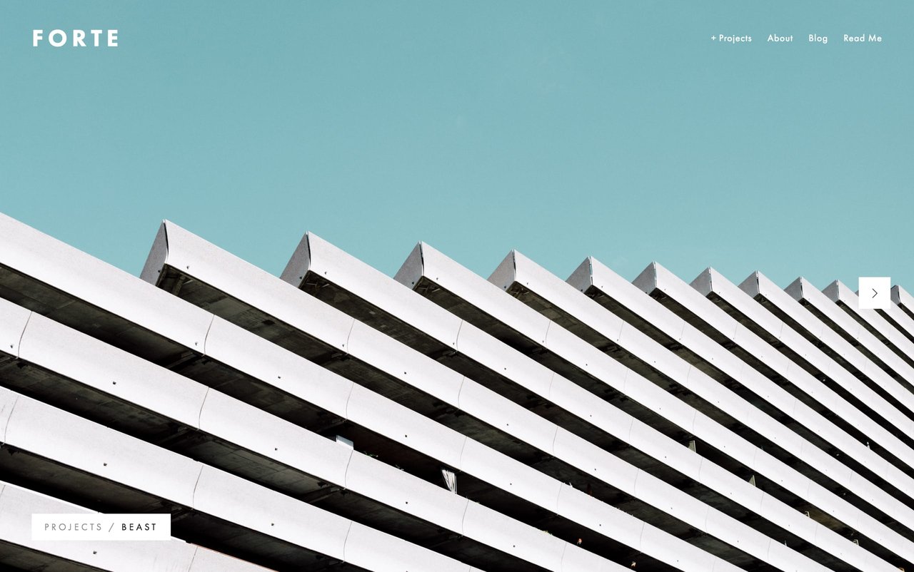 Forte - Home Slideshow View Screenshot