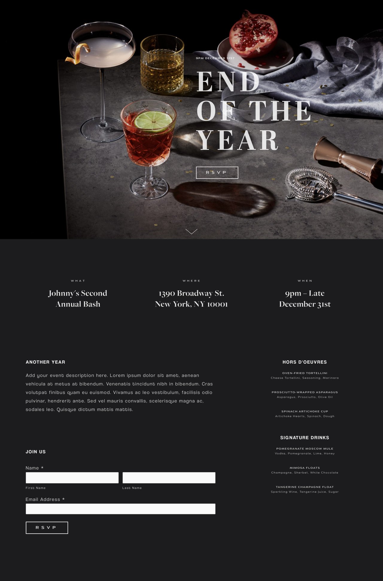 Squarespace Royce Template Screenshot