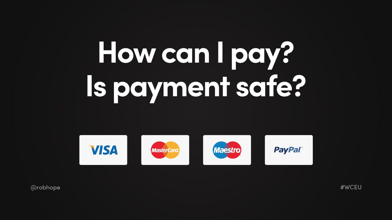 Landing Page Credit Card Logos Screenshot