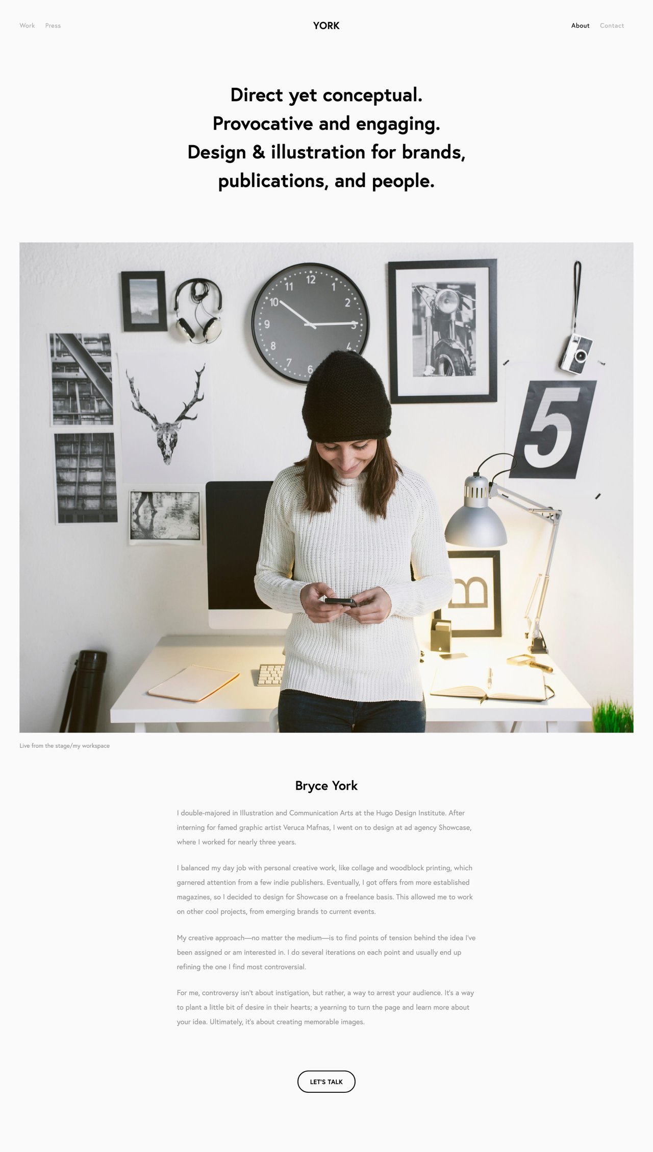 York Squarespace Template Screenshot