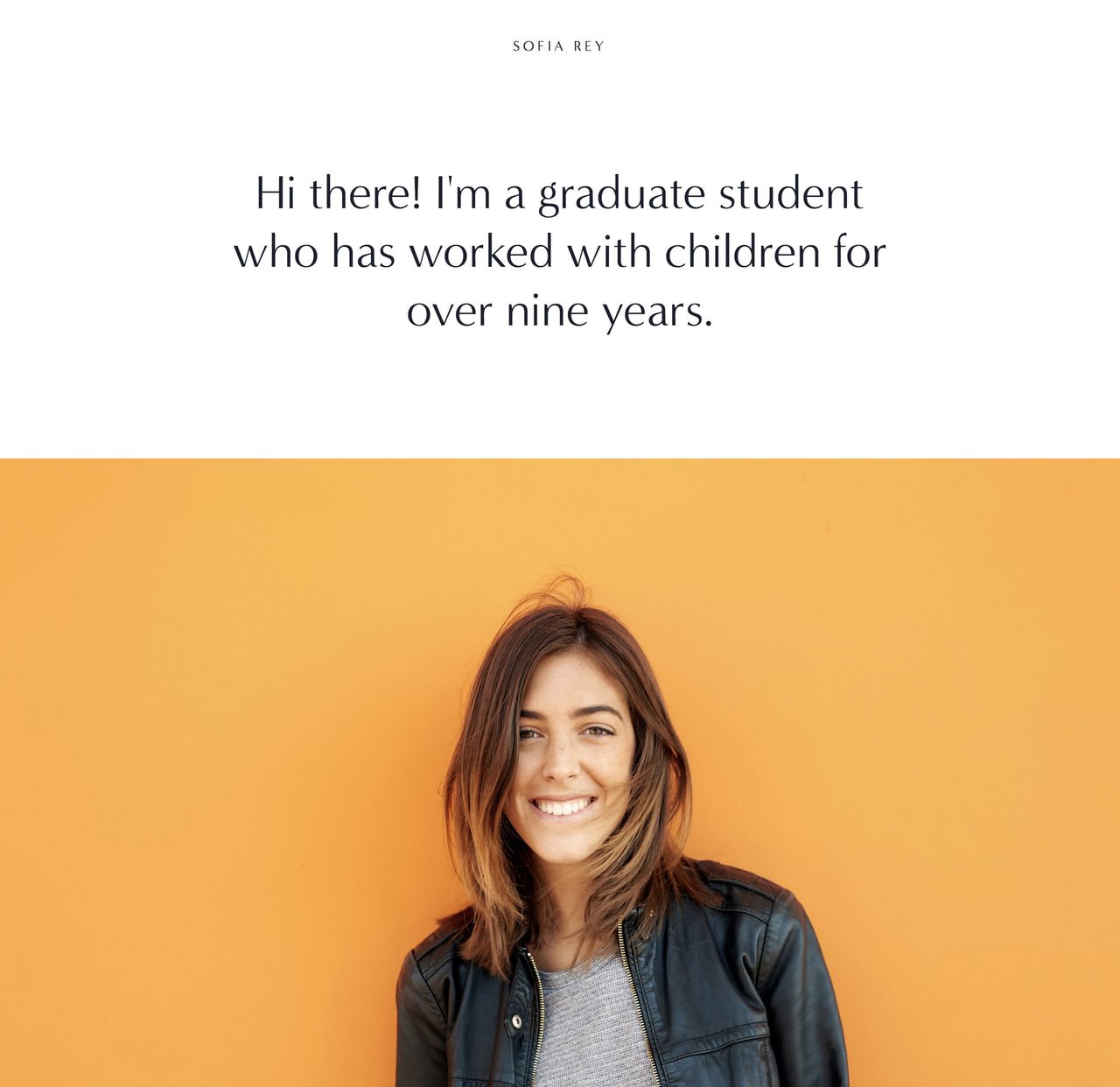 Sofia Squarespace Template Screenshot