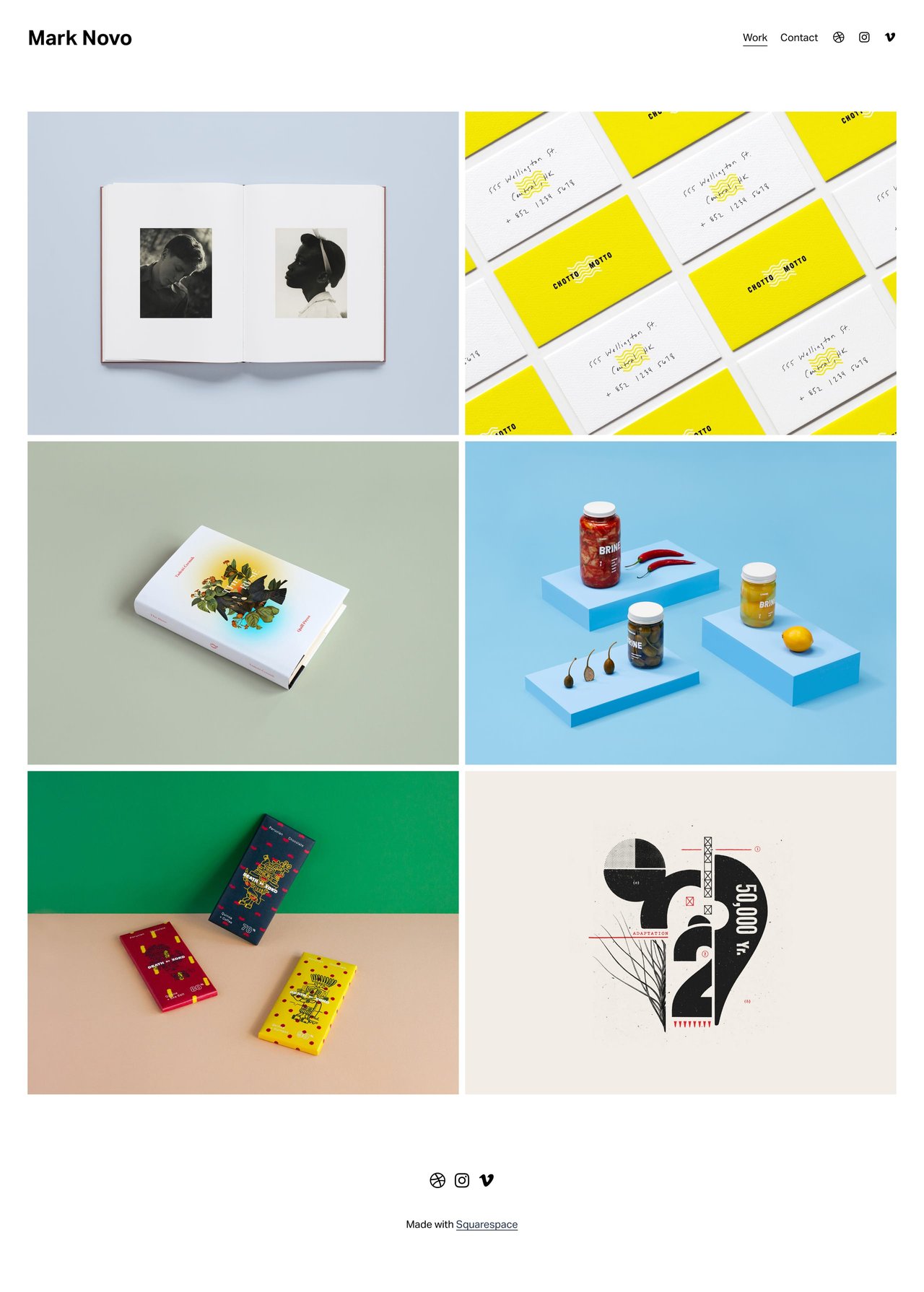 Squarespace Novo Template Screenshot