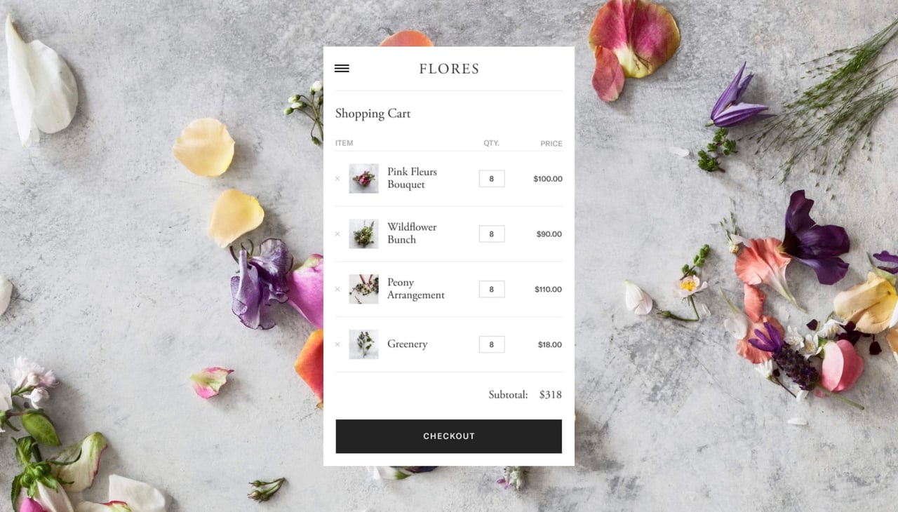 Squarespace beautiful checkout experience Screenshot