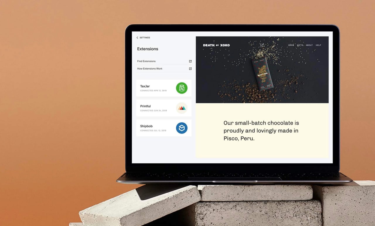 Squarespace Third-Party Extensions Screenshot