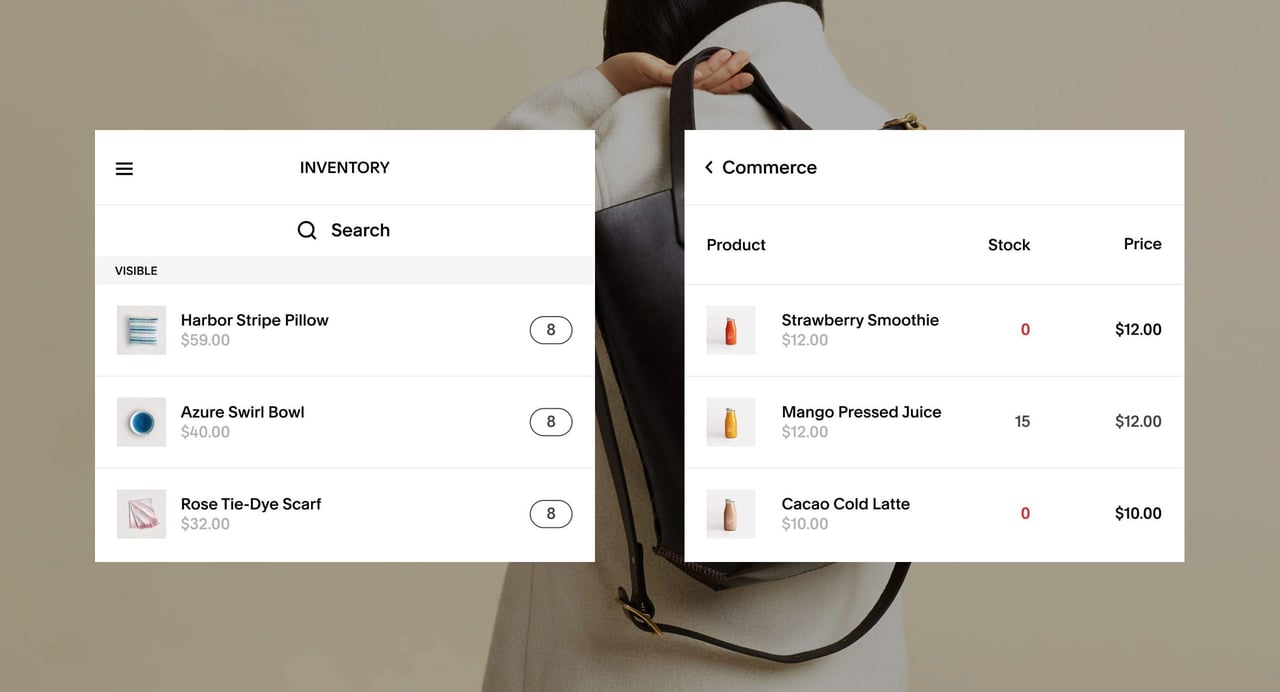 Squarespace Inventory Views Screenshot