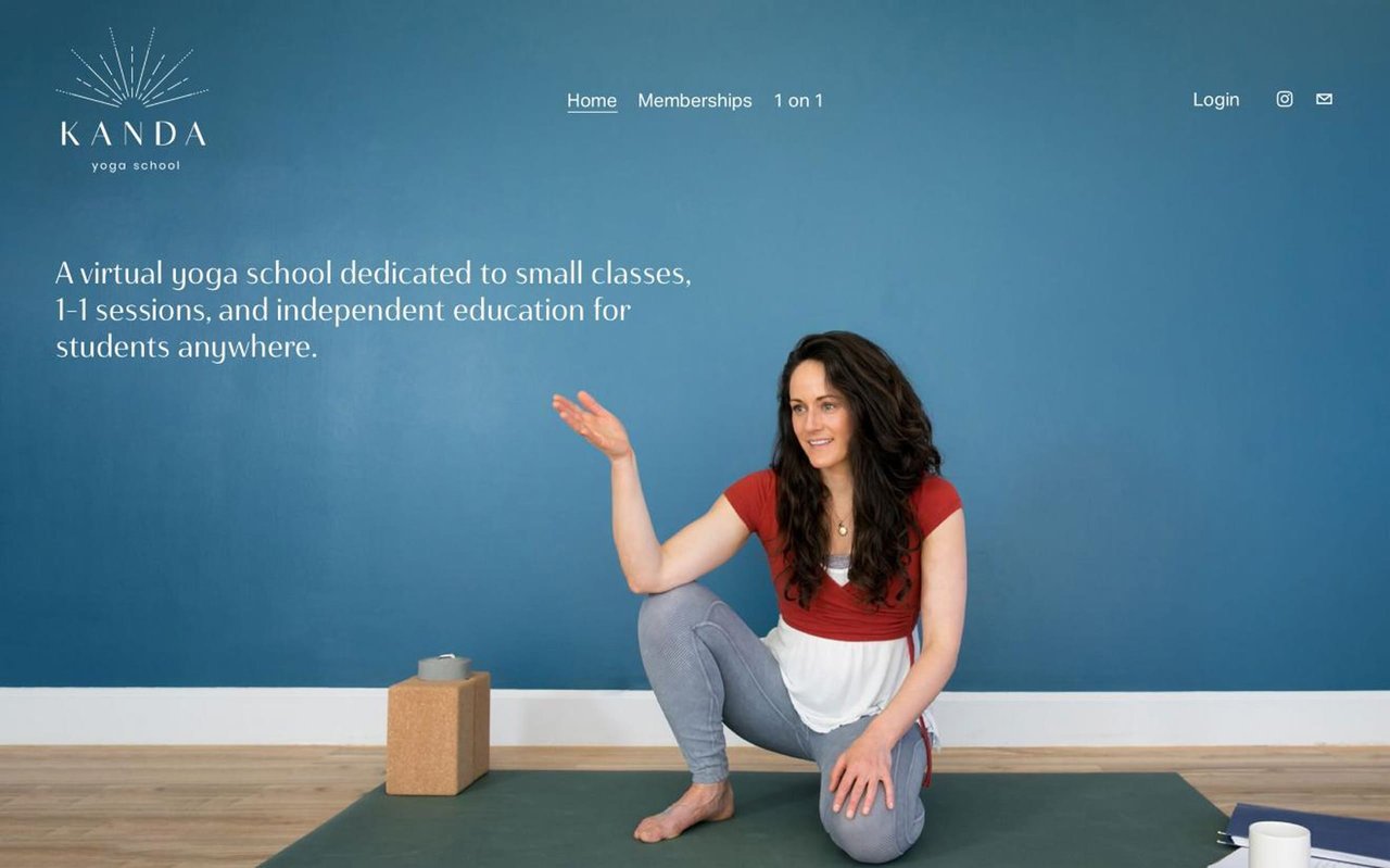 Squarespace Member Areas used for a Yoga Studio Screenshot