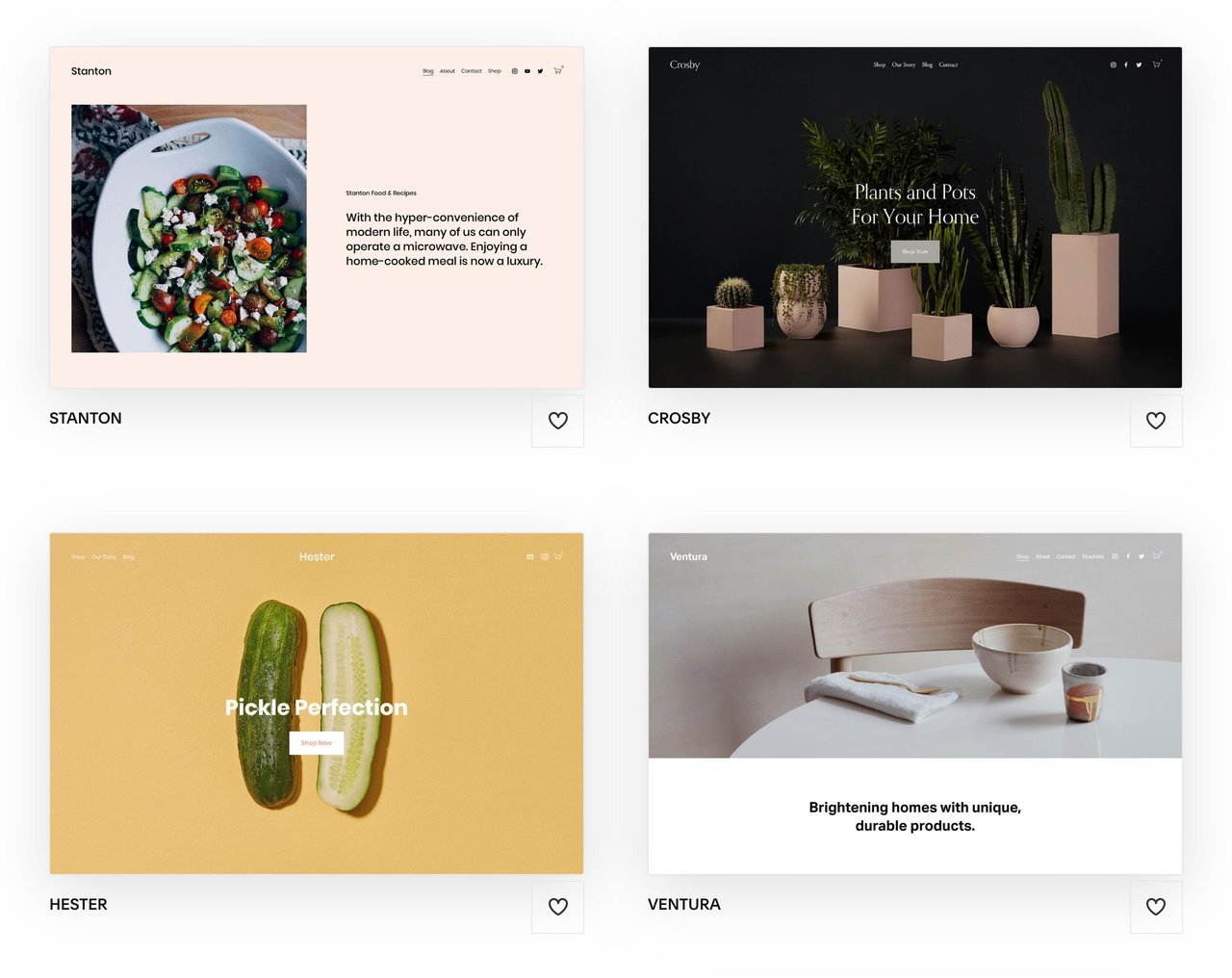 Squarespace Commerce Templates Screenshot