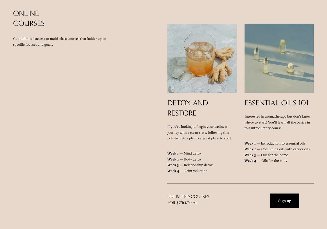 Squarespace Myhra Template Screenshot