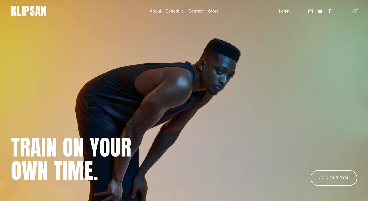 Squarespace Klipsan Template Screenshot