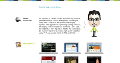 Daniele Proietti Website Screenshot