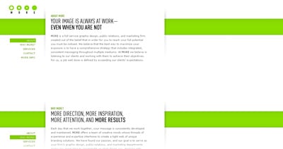MORE Website Screenshot
