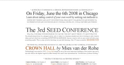 Seed Conference Website Screenshot