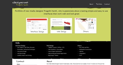 Pragathi Kanth Website Screenshot