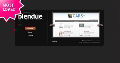 Blendue Website Screenshot