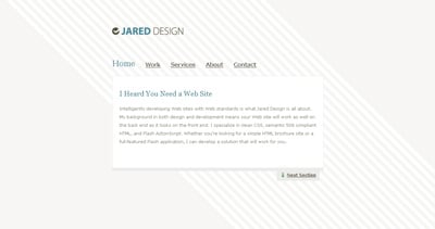 Jared Design Website Screenshot