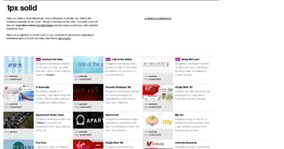 1px Solid Website Screenshot
