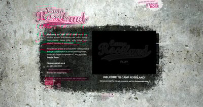 Camp Roseland Website Screenshot