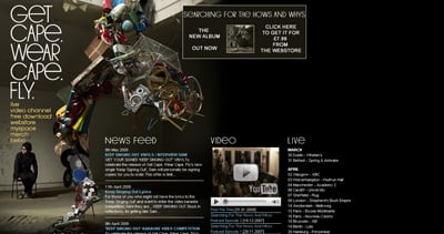 Get Cape. Wear Cape. Fly. Website Screenshot