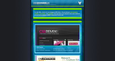 John Mills Website Screenshot