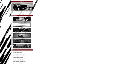 Sam Gilmore Website Screenshot