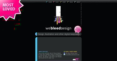We Bleed Design Website Screenshot