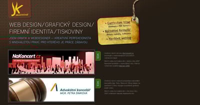 Jakub Krčmář Website Screenshot