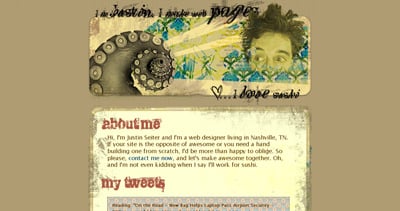 Justin Seiter Website Screenshot