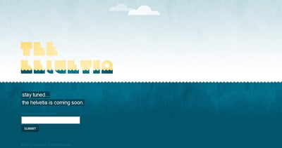 The Helvetia Website Screenshot