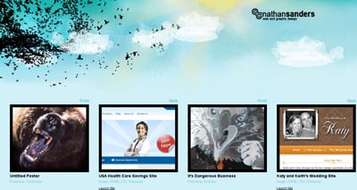 Nathan Sanders Portfolio Website Screenshot