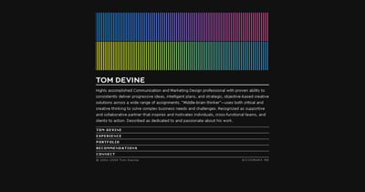 Tom Devine Website Screenshot