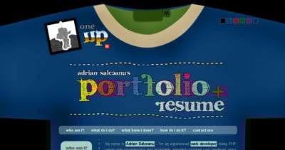 1UP Website Screenshot