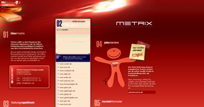 metrix Website Screenshot