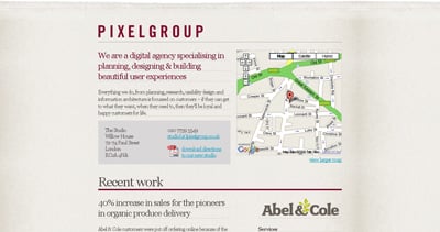 Pixelgroup Website Screenshot