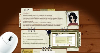 Sarah Neuber Website Screenshot