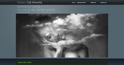 Damiano Calì Website Screenshot