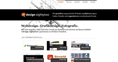 design eightytwo Website Screenshot