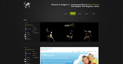 Milan Živković Website Screenshot