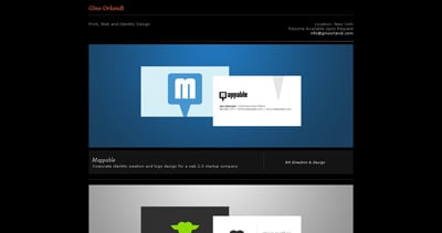 Gino Orlandi Website Screenshot