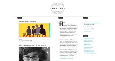 Dan Leu Website Screenshot