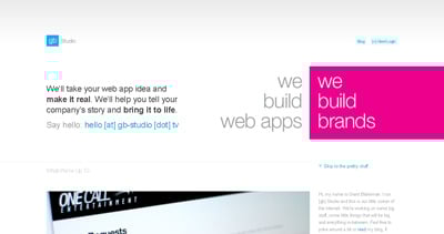 [gb] Studio Website Screenshot