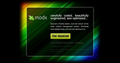 get modx Website Screenshot